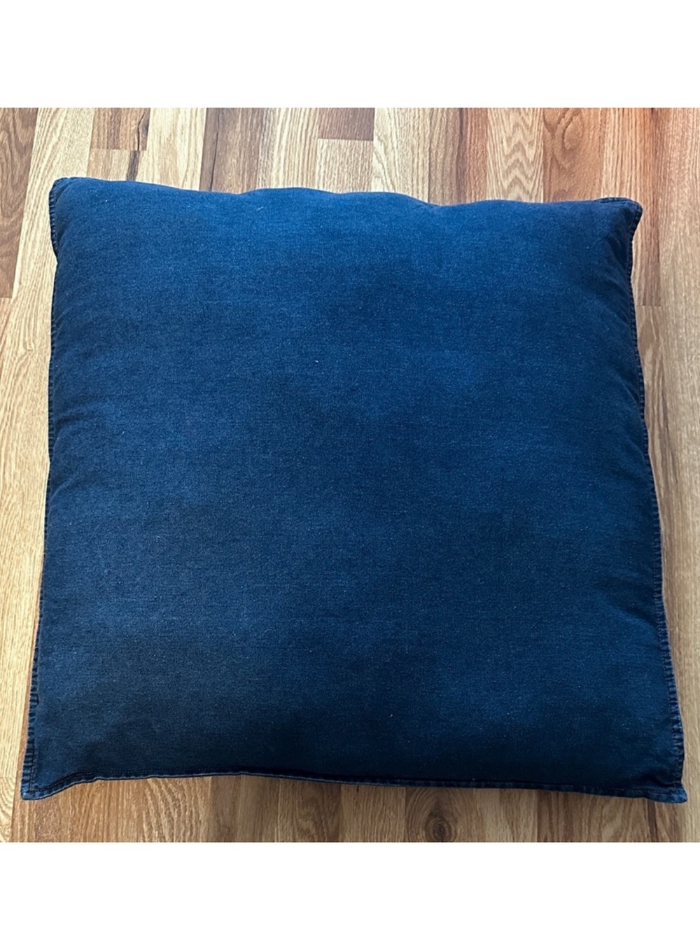 Plush Denim Square Decorative Pillow - Home Accents 25”x25”